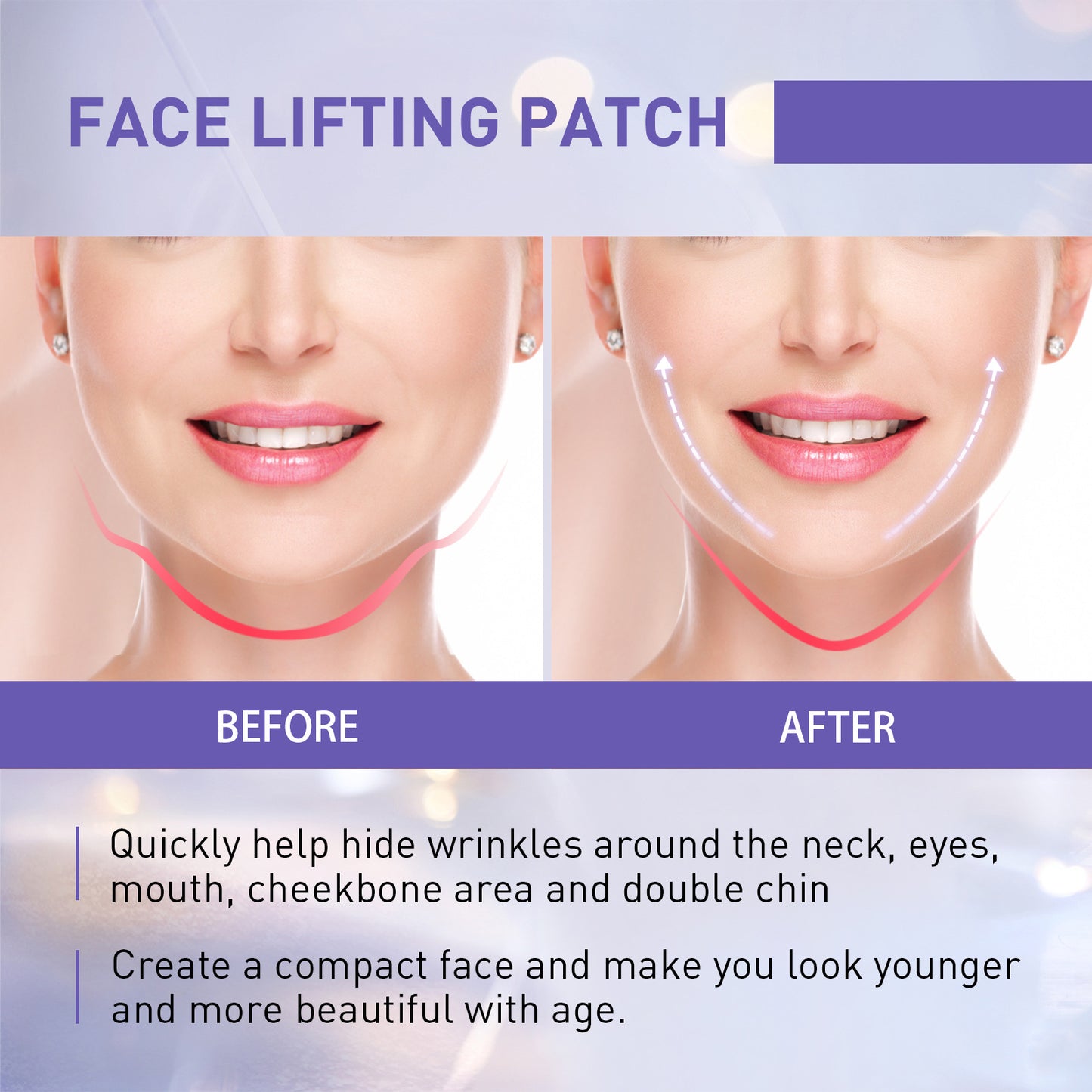 Jaysuing V-Shaped Face Lifter To Fade Fine Lines Face Shaper Lift And Firm Skin Melon Seed Face