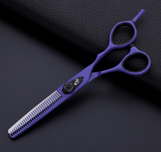 Professional Japan 440c 6 & 5.5 inch rainbow cut hair scissors set cutting shears thinning barber scissor hairdressing scissors