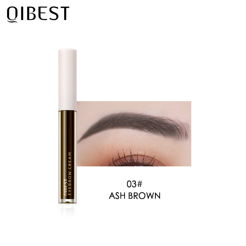 QIBEST New Three Dimensional Eyebrow Dyeing Cream Does Not Fade And Halo And Eyebrow Dyeing Liquid Is Waterproof And Sweat Proof