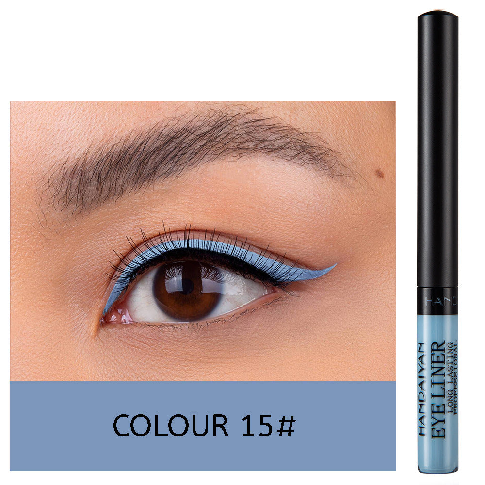 HANDAIYAN 12 Color Matte Color Liquid Eyeliner Long Lasting Non-Smudge Liquid Eye Shadow