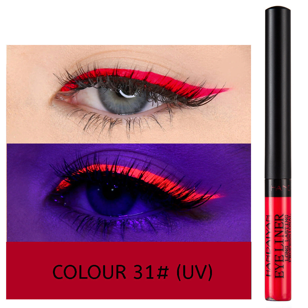 HANDAIYAN 12 Color Matte Color Liquid Eyeliner Long Lasting Non-Smudge Liquid Eye Shadow