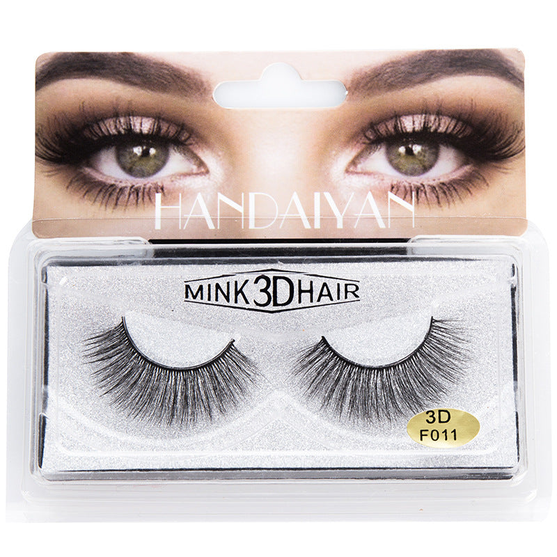 Explosive 3D Mink Hair False Eyelashes Curled Soft Slender Three Dimensional Thick False Eyelashes