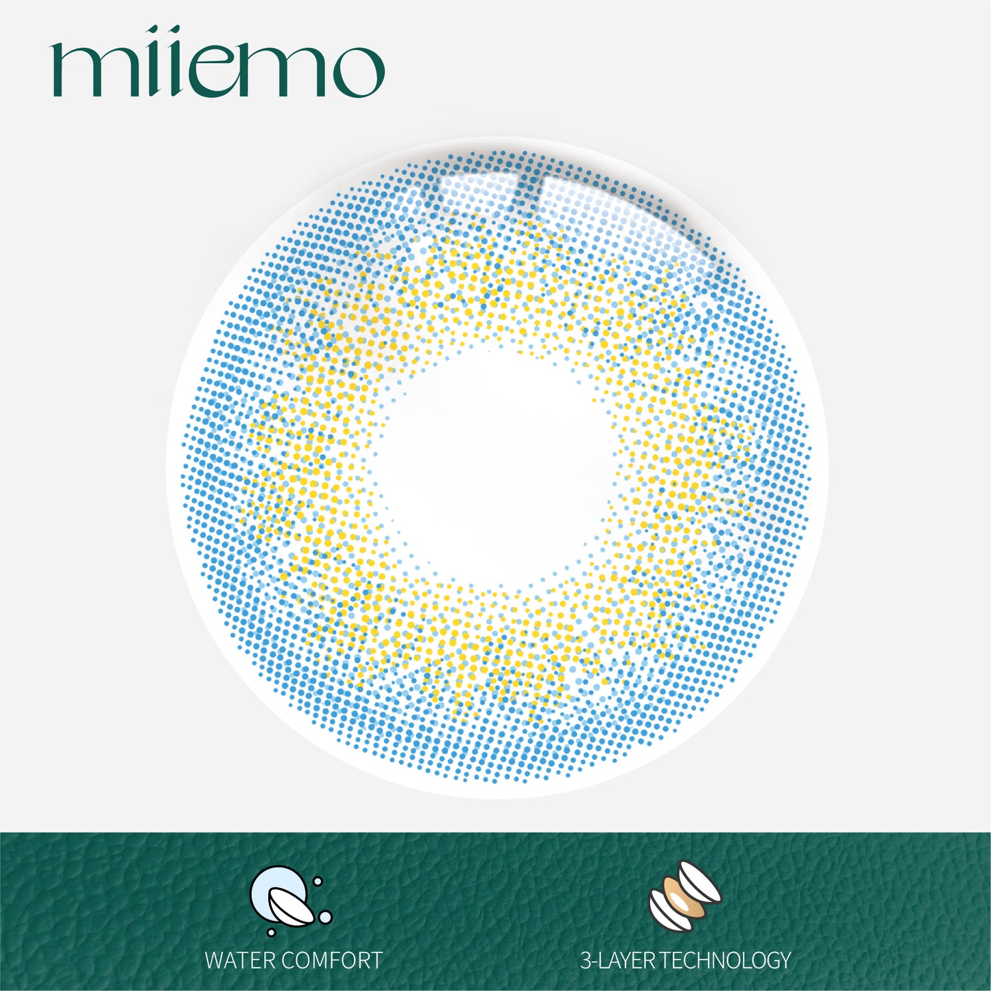 1Pair FDA Certificate Eyes Beautiful Pupil Colorful Girl Cosplay Contact Lenses  PHALAENOPSIS DARK BLUE