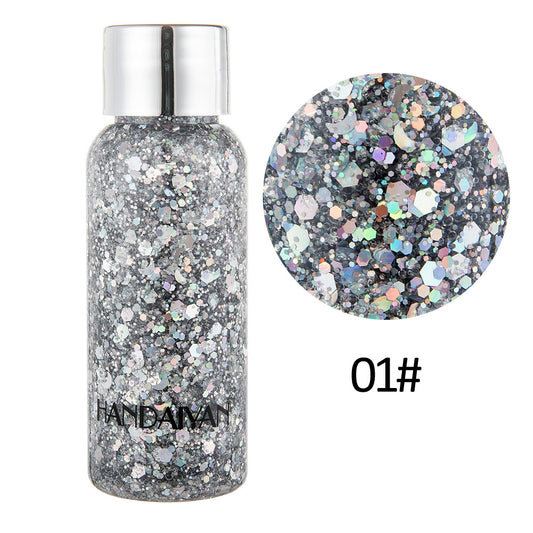 HANDAIYAN Mermaid Scale Face Body Sequins Body Lotion Glitter Cream Eye Shadow Colorful Polarized Stage Makeup