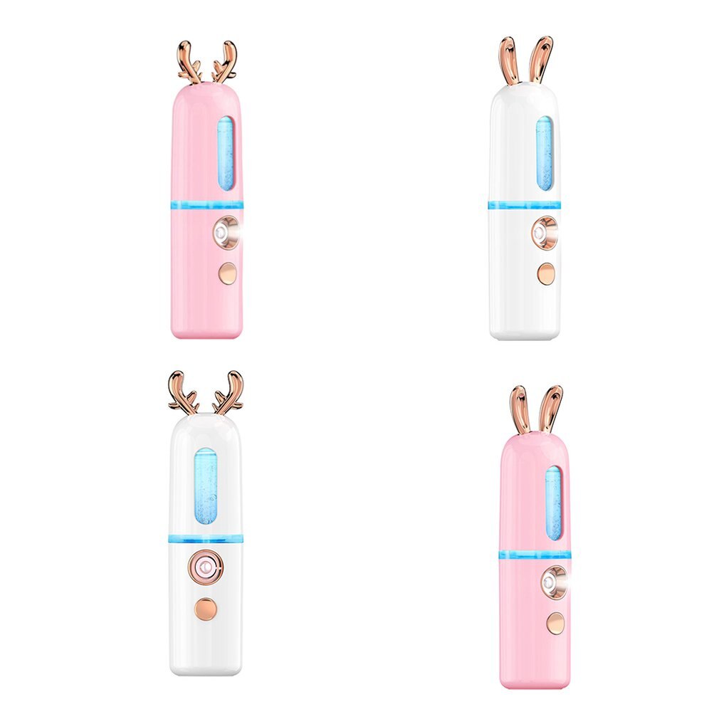 Nano Hydrating Instrument Spraying Machine Negative Ion Nano Steaming Face Moisturizing Cute Fawn Bunny