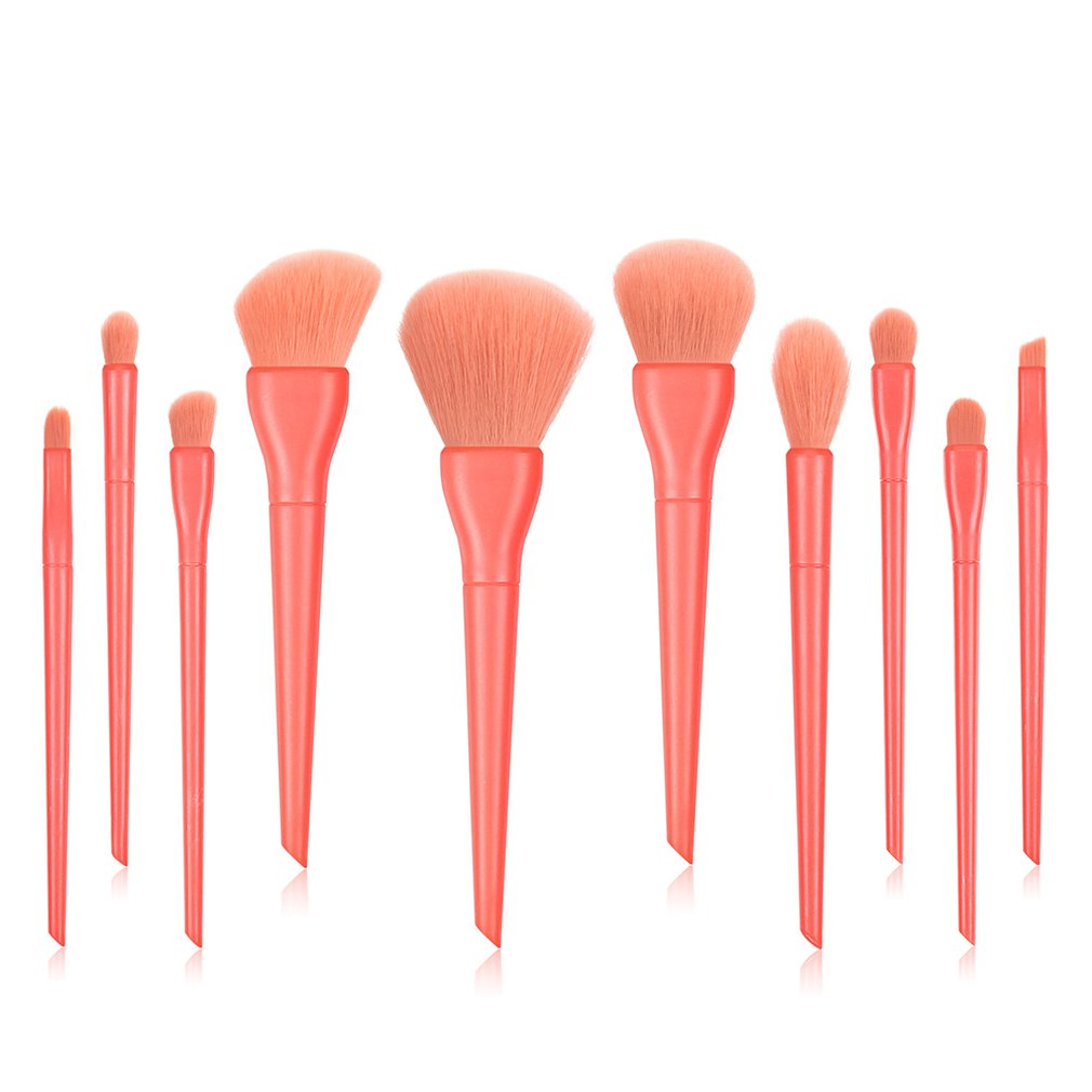 10pcs Luxury Makeup Brushes Sets For Foundation Powder Blush Eyeshadow Concealer Lip Eye Makeup Brush Cosmetics Beauty Tool