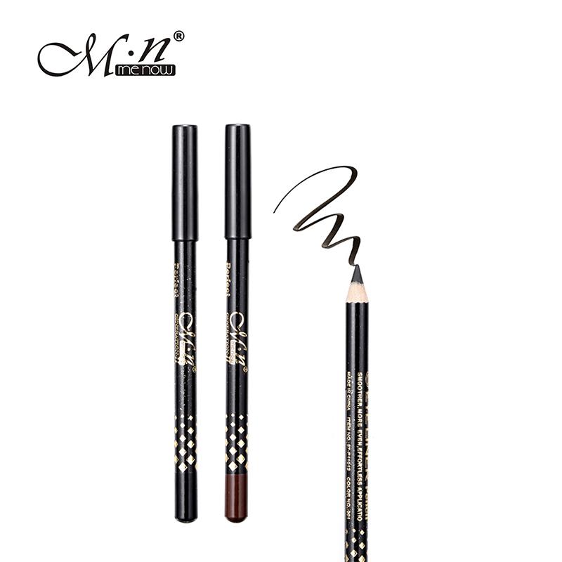 M.n Menow Mascara with 2pcs Eyebrow Pencil Longwearing Cosmetics 3D Fiber Lashes Lengthening