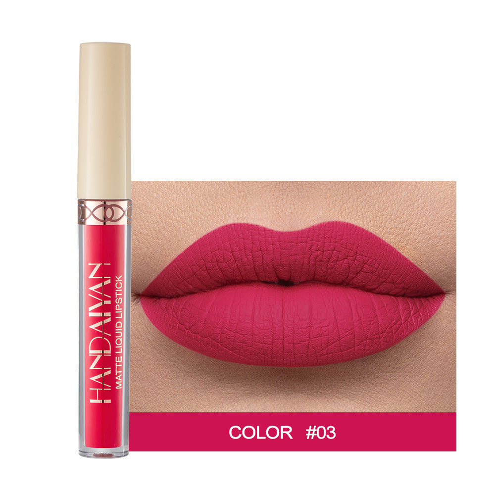 HANDAIYAN Popular Matte Matte Velvet 12 Colors Lip Gloss Liquid Lipstick Lip Glaze
