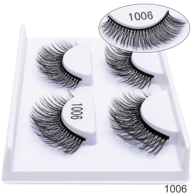 5 Pairs 3D Mink Lashes Thickness False Eyelashes
