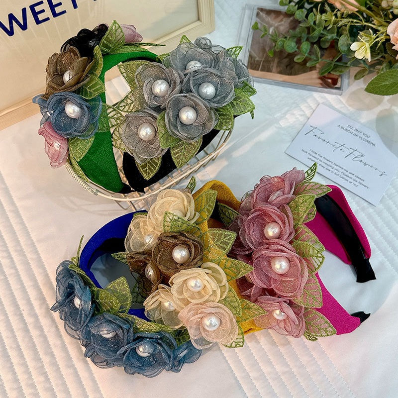 Handmade Fabric Headband for Fashion Flower Series