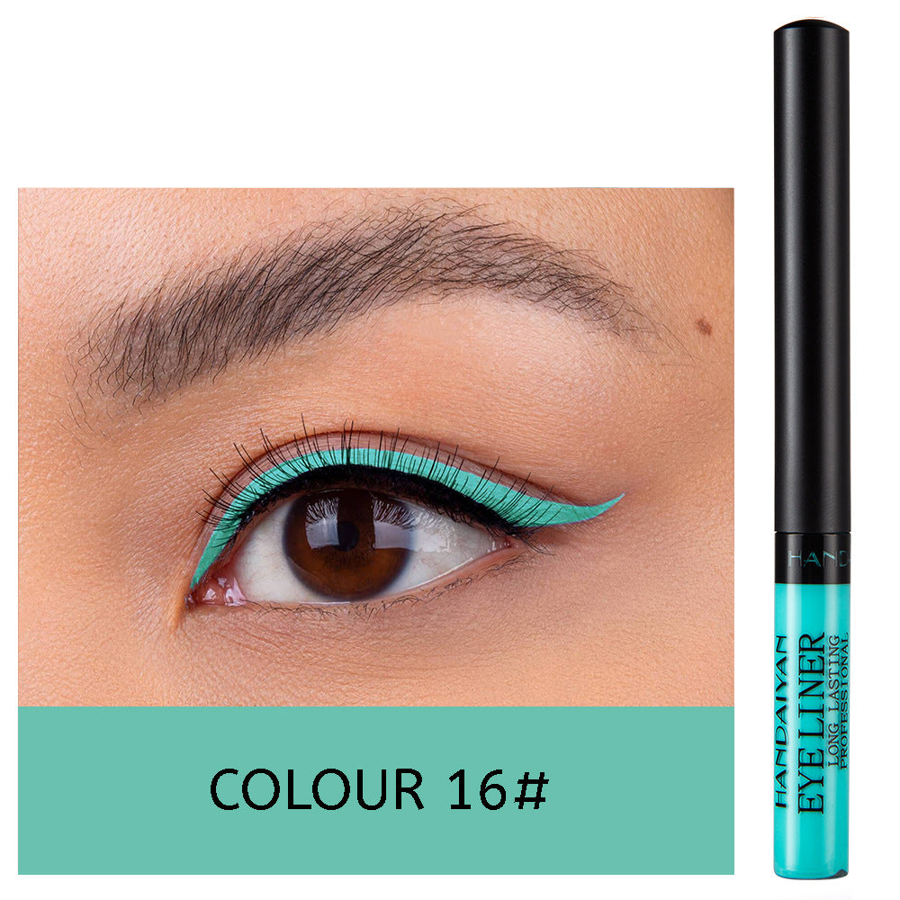 HANDAIYAN 12 Color Matte Color Liquid Eyeliner Long Lasting Non-Smudge Liquid Eye Shadow