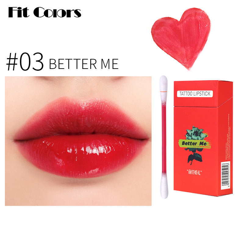 Cigarette Case Cotton Swab Lip Glaze Dyed Lip Liquid Disposable Non-Stick Cup Liquid Lipstick