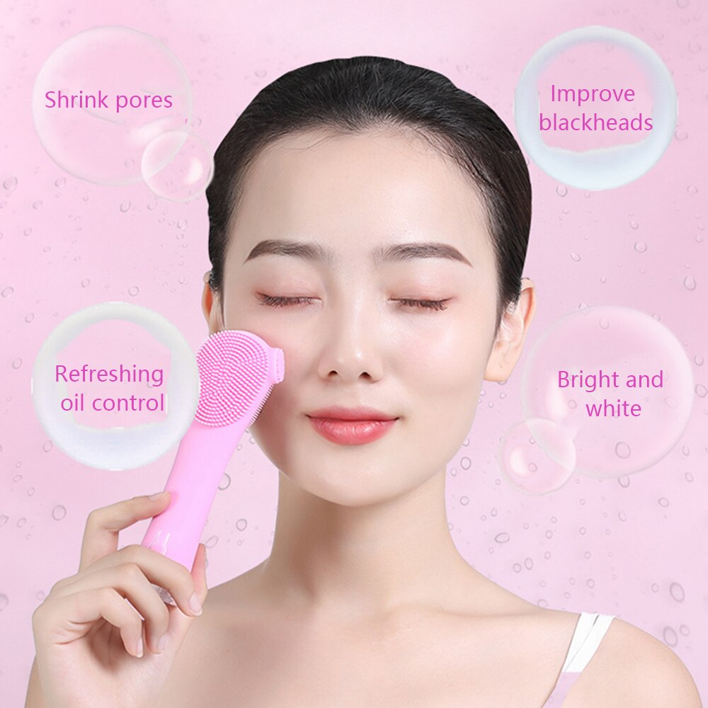Ultrasonic electric silicone cleansing instrument