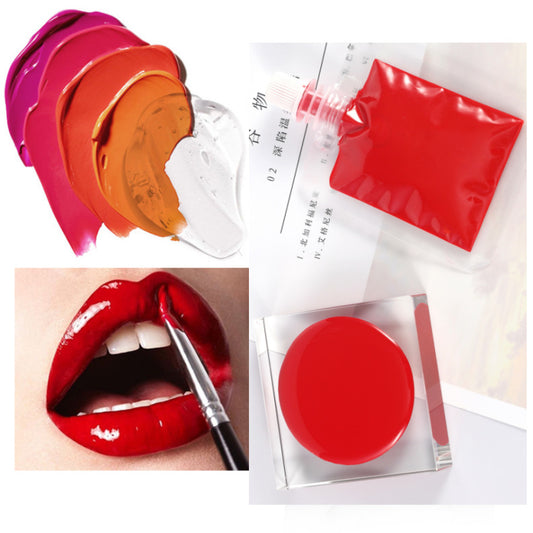 Lip Color Paste 30g Lip Gloss DIY Raw Material Base Moisturizing Non-Stick Cup Lip Gloss Dual-Use