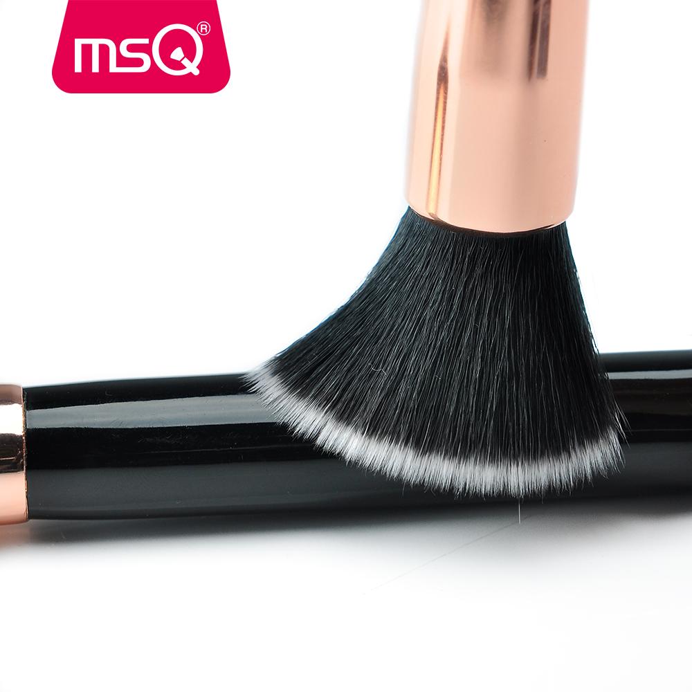 MSQ 10pcs Rose Gold/Balck Professional Makeup Brush Set Powder Foundation Concealer Cheek Shader Make Up Tools