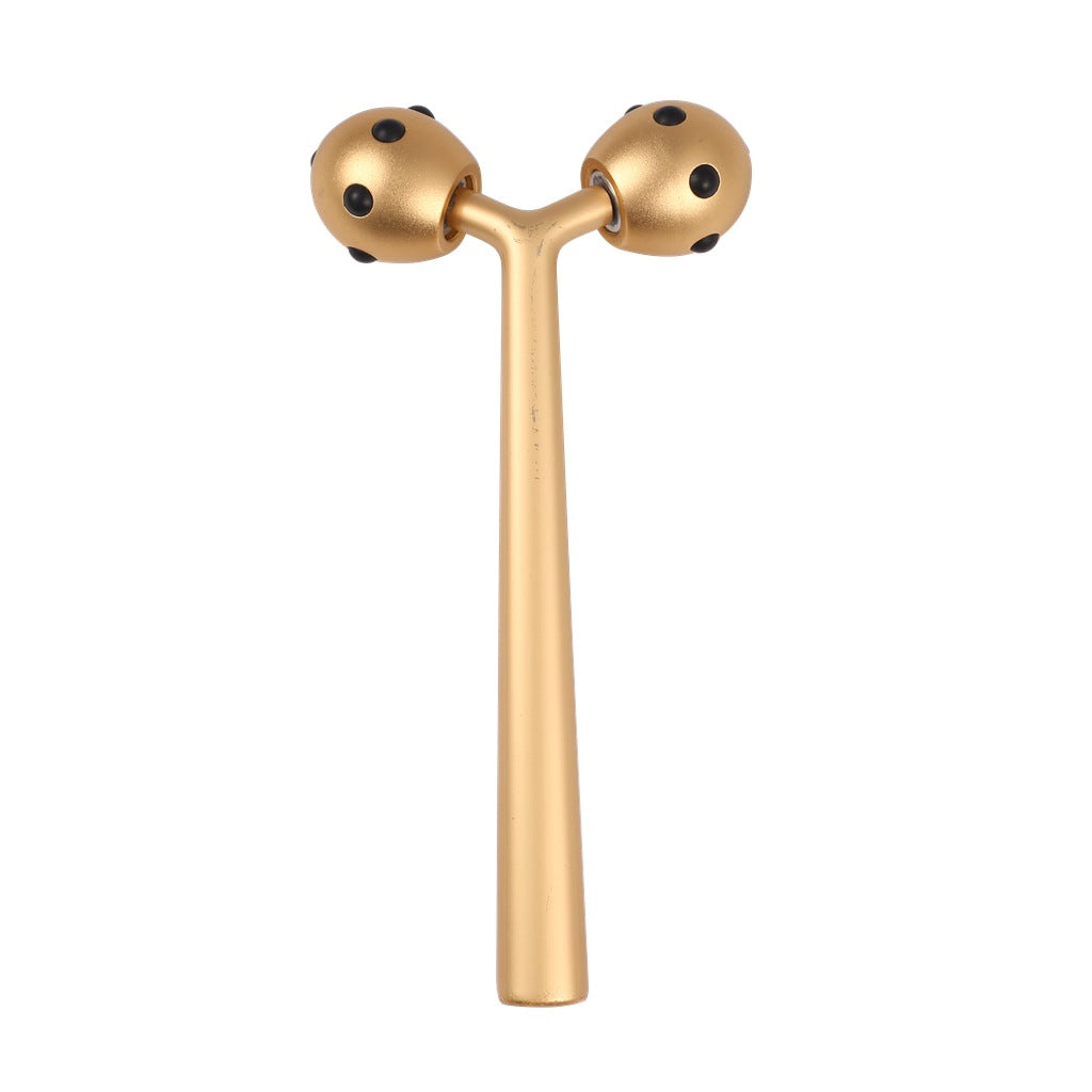 3D Roller Home Facial Lifting Germanium Grain Beauty Stick Aluminum Alloy Negative Ion Roller Facial Massager