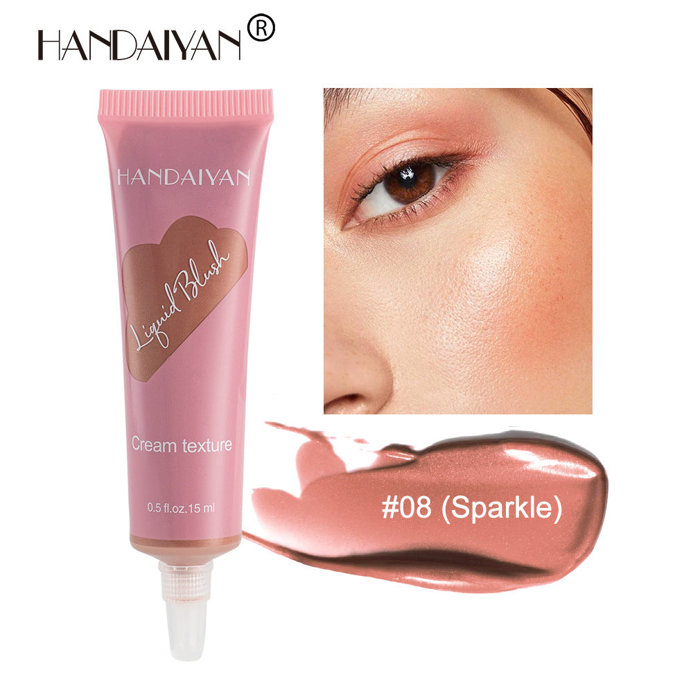 HANDAIYAN Tube Liquid Blush Moisturizing Contouring Brightening Natural Matte Nude Blush