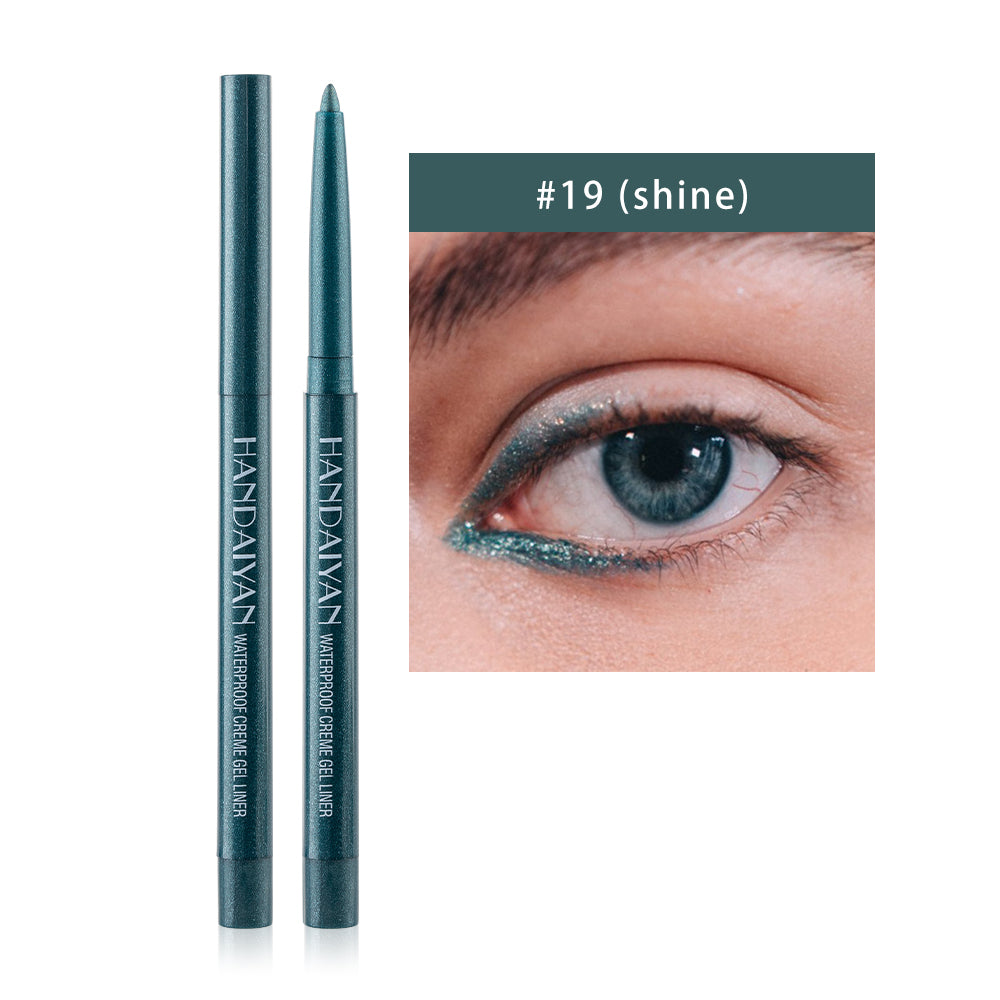 HANDAIYAN 20 Color Pearlescent Matte Waterproof And Difficult To Smudge Eyeliner Pen Rotatable Eye Shadow Eyeliner