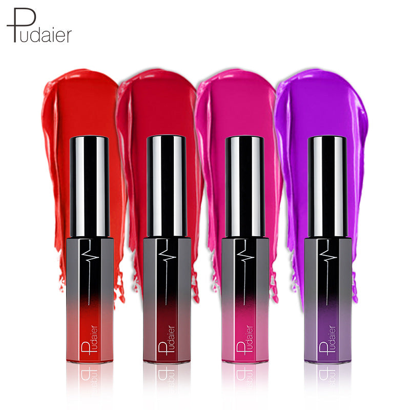 Pudaier 36 Color Matte Lip Gloss Lip Liner Matte Matte Lip Glaze Lipstick Pencil