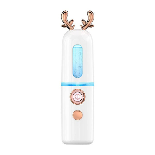 Nano Hydrating Instrument Spraying Machine Negative Ion Nano Steaming Face Moisturizing Cute Fawn Bunny
