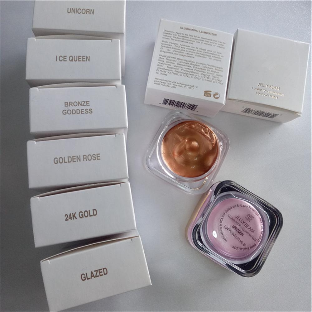 1pcs Mix Face Makeup Highlighter Shimmer Liquid Highlighting Foundation Long-lasting Essence Moisturizer 6 Colors Face Makeup