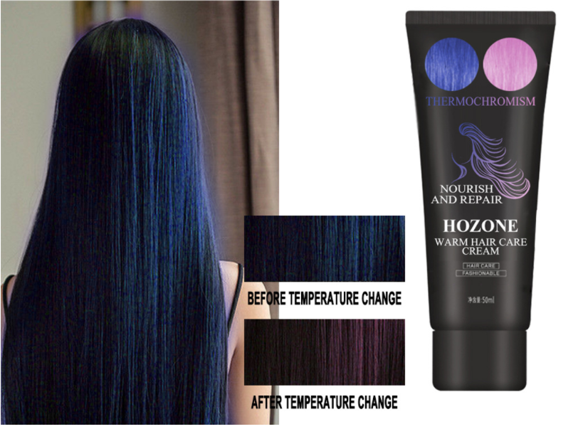 KOUYUE Temperature Change Hair Dye Popular 4 Colors Hair Coloring Semi-permanent Mermaid Warm Discoloration Hair Styling TSLM2