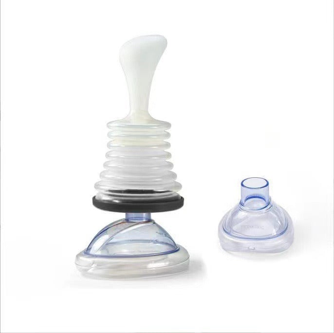 Respiratory trainer suffocation first aid mask artificial heart and lung Choking Emergency Device