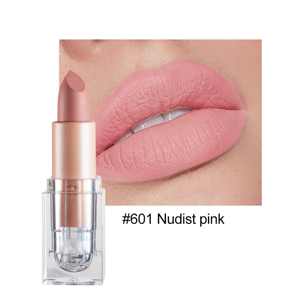 HANDAIYAN Little Ice Cube Matte Lipstick 12 Color Lipstick Lipstick Is Not Easy To Decolor Nude Color Bean Paste Color Powder Lipstick