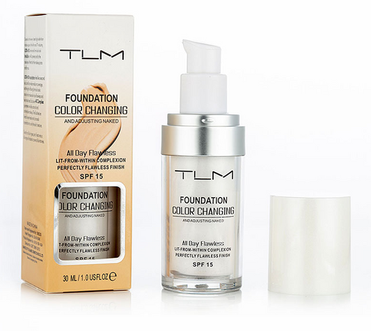 30ml TLM Color Changing Liquid Foundation Makeup Change To Your Skin Tone By Just Blending