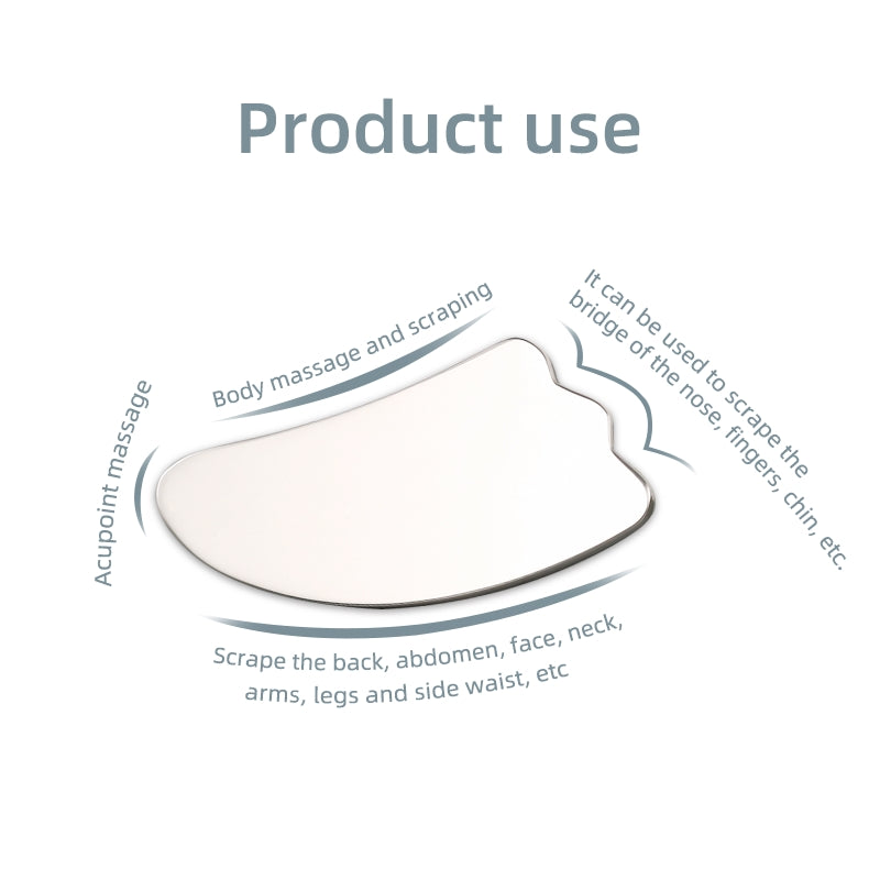 Stainless Steel Scraping Plate Full Body Massage Scraping Piece 304 Stainless Steel Scraping Plate Metal Material