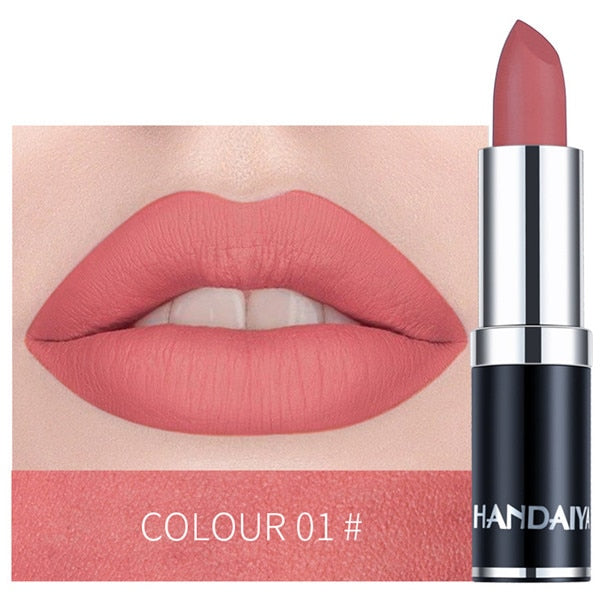 1PC 12 Colors Matte Lipstick Waterproof Long Lasting Sexy Purple Lipstick Pigments Easy to Wear Lip Makeup No Fade Away TSLM2