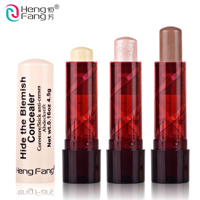 8 Colors Concealer Stick Hide The Blemish Highlight Bronzers 4.5g New Arrival Face Makeup Brand HengFang #H8457