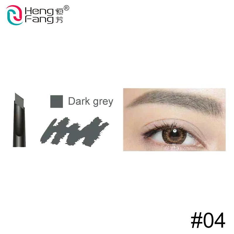 5 Colors 24 Hours Long-lasting Double-headed Eyebrow Pencil Soft and Smooth Fashion Eye brow 0.12g Makeup Brand HengFang #H6511