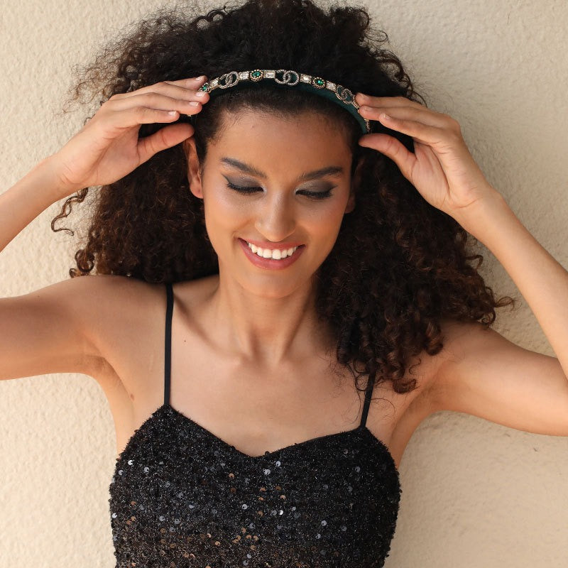 Fine edged glass drill sponge hair hoop