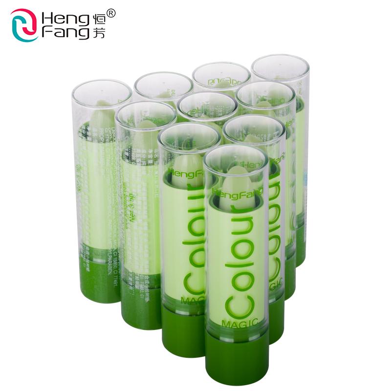 3Pcs/lot Magic Fruity Smell Changable Color Lip balm Waterproof Lipstick Lip Cream Beauty Makeup Brand HengFang #H114x3