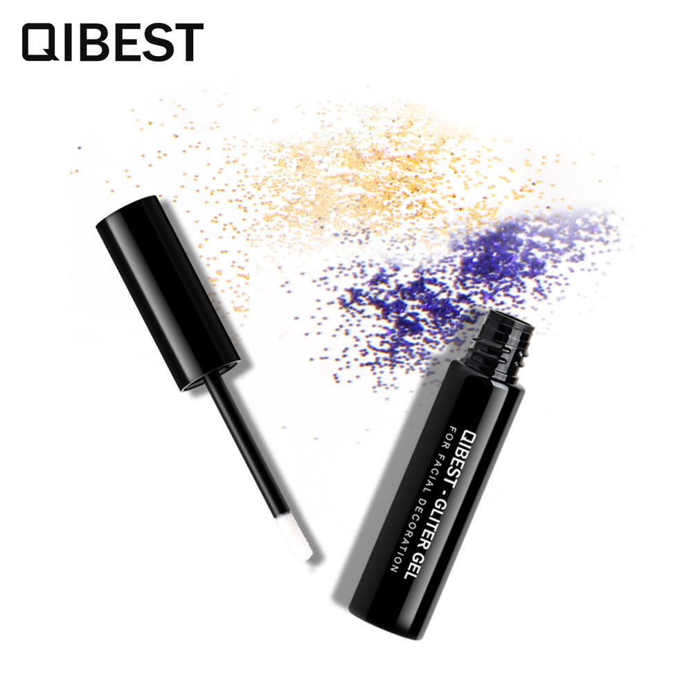 QIBEST Makeup Special Glue For High Flash Glitter Powder Eye Shadow Nail Glitter Glue Quick-Drying