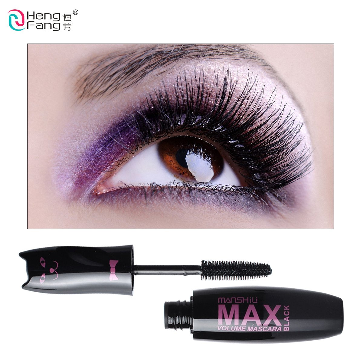 Thick Mascara Long-Lasting Waterproof Curling Black 10g Eyes Makeup Brand HengFang #M535-1-2
