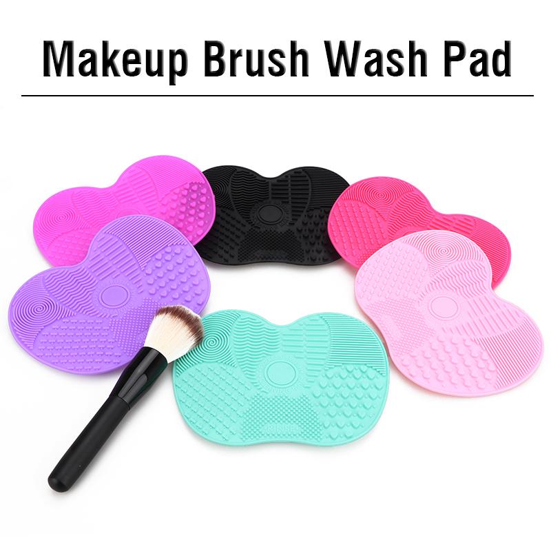 Silicone Brush Cleaner Mat Washing Tools for Cosmetic Make up Eyebrow Brushes Cleaning