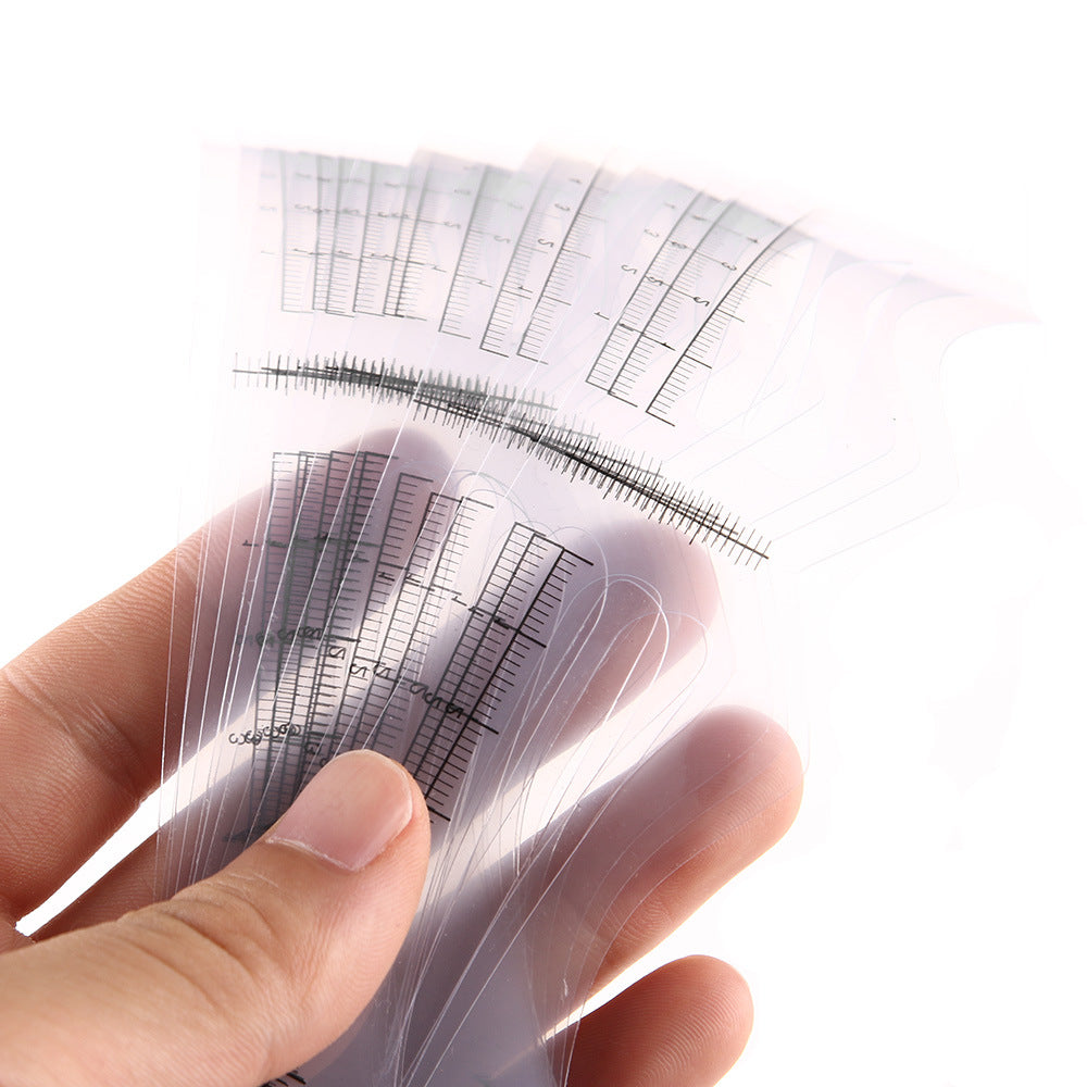 Korean Tattoo Embroidery Eyebrow Card Tattoo Eyebrow Thrush Eyebrow Trimming Embroiderer Novice Auxiliary Tool 12 Eyebrow Template Card
