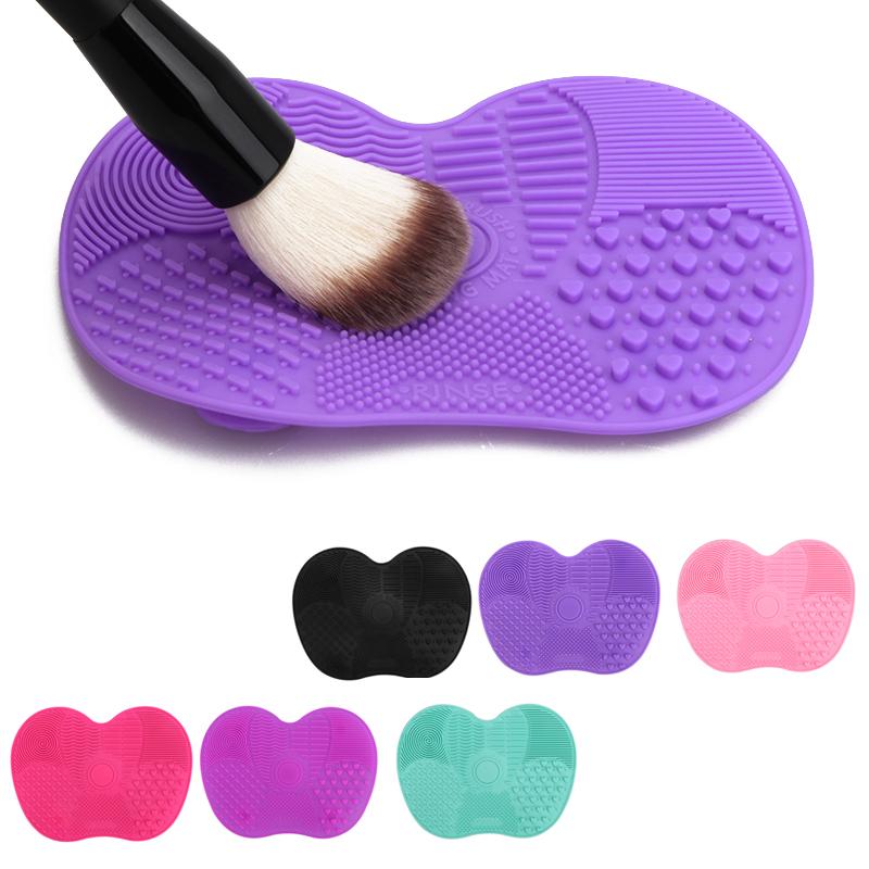 Silicone Brush Cleaner Mat Washing Tools for Cosmetic Make up Eyebrow Brushes Cleaning