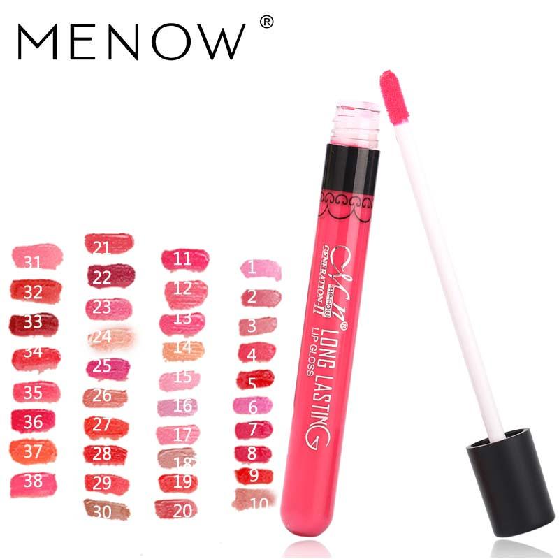 Menow Brand 38Color Lipgloss Matte Long Lasting Moisturizer Sexy Lip 1415