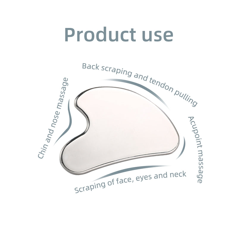 Stainless Steel Scraping Plate Full Body Massage Scraping Piece 304 Stainless Steel Scraping Plate Metal Material