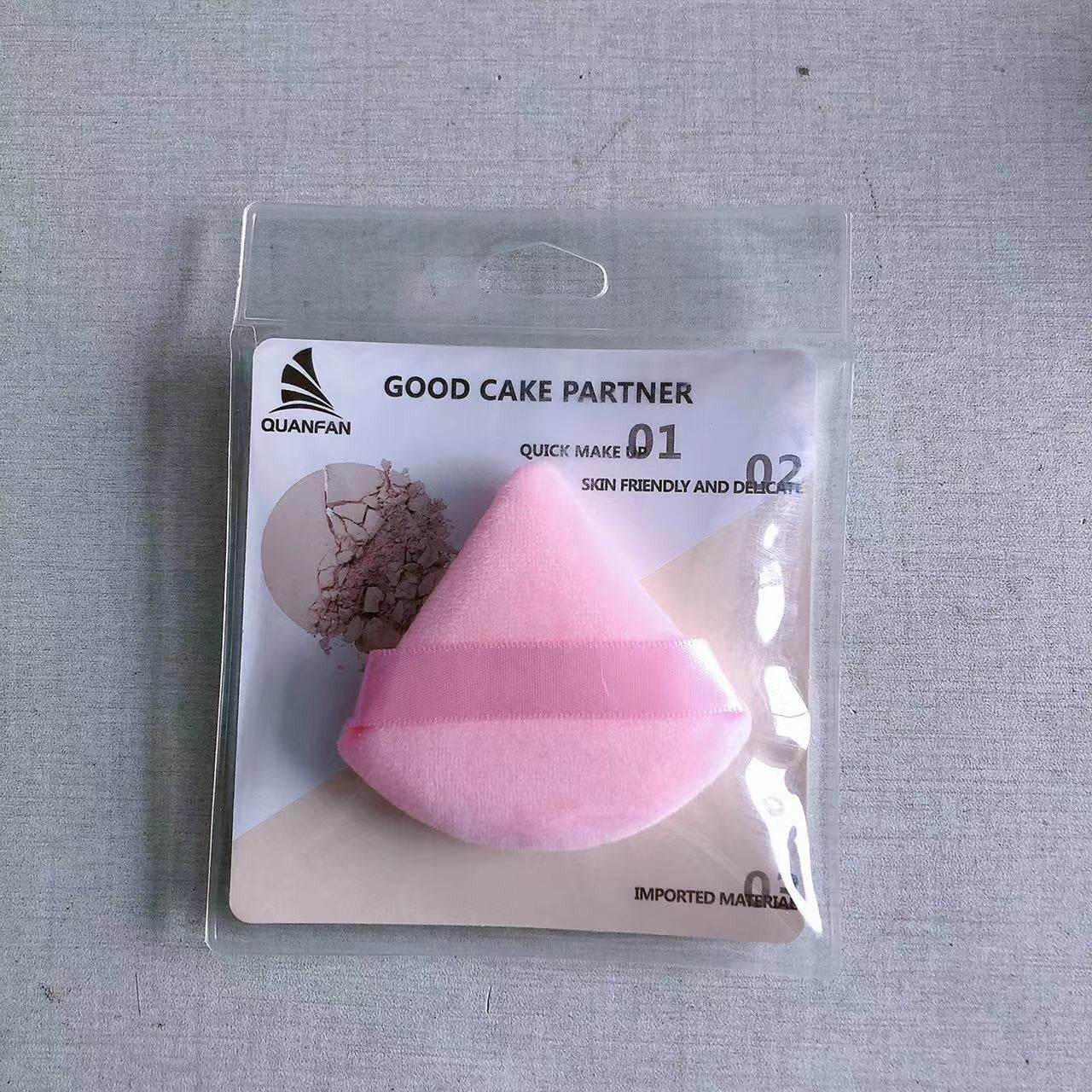 Triangle Dry Powder Puff Fiber Crystal Cotton Delicate On Makeup Beauty Tools Powder Puff