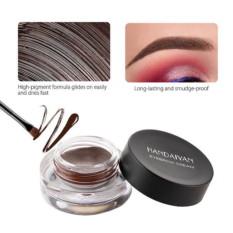 HANDAIYAN 12 Colors Waterproof Eyebrow Dyeing Cream Multifunctional Eyeliner Does Not Fade