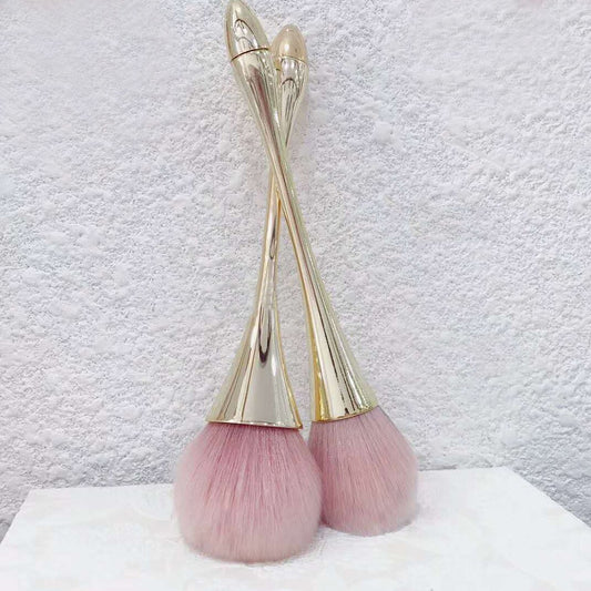 Gold Color Makeup Powder Big Brush Kabuki Brush Synthetic Hair BB Cream Foundation Brush Powder Makeup Beauty Tool Brushes