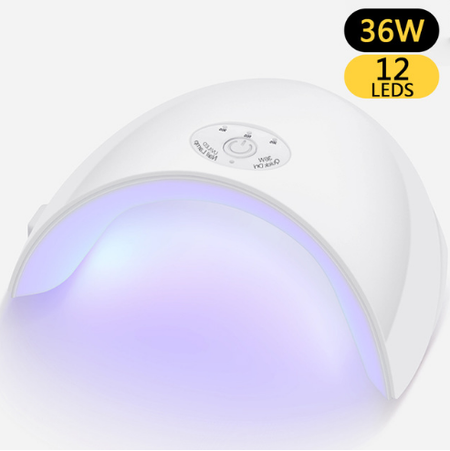 36W Led UV Lamp Nail dryer 12pcs LED Nail Lamp for Nail Gel Polish Manicure With Timer button Sensor Nail Art Tools