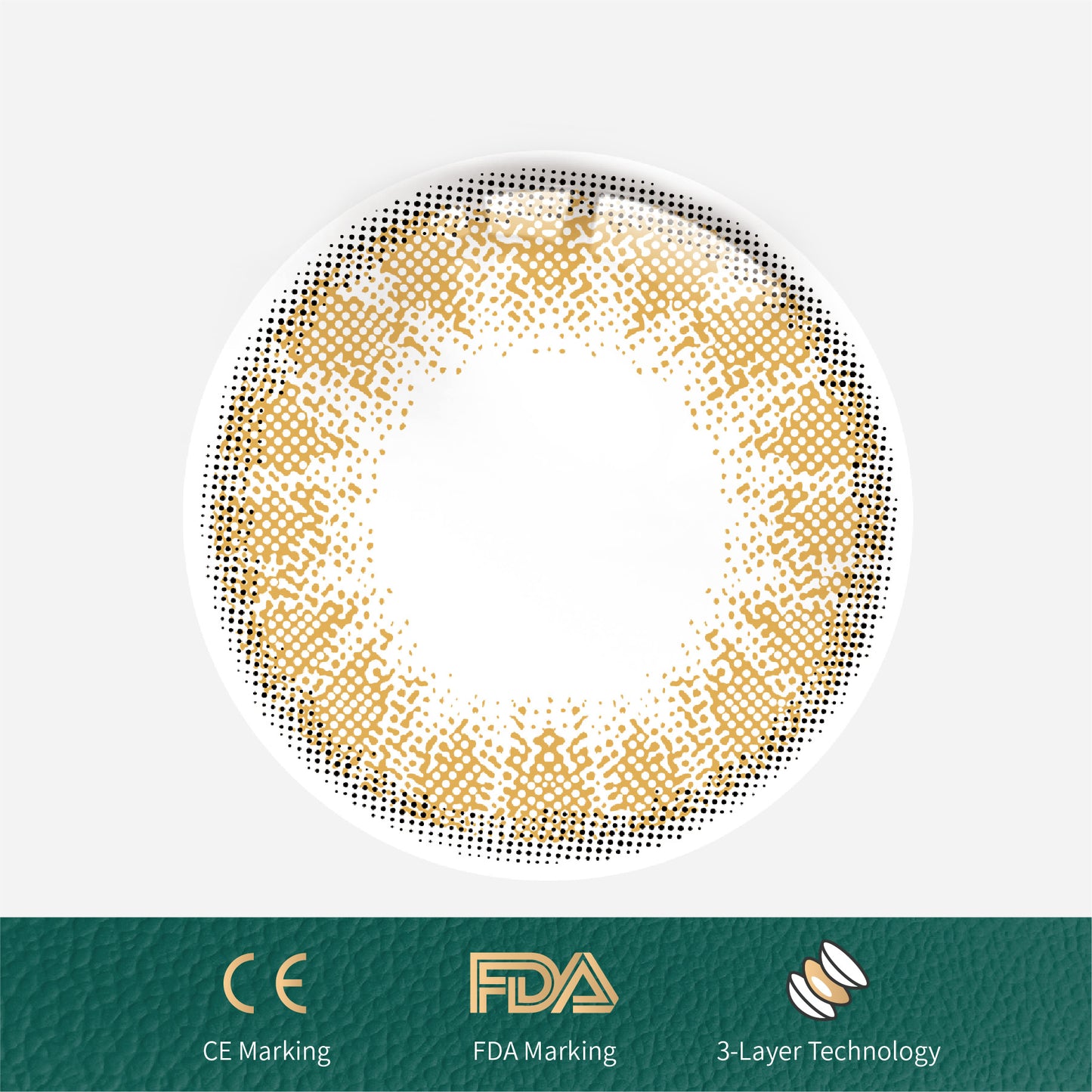 1Pcs FDA Certificate Eyes Beautiful Pupil Colorful Girl Cosplay Contact Lenses Brown