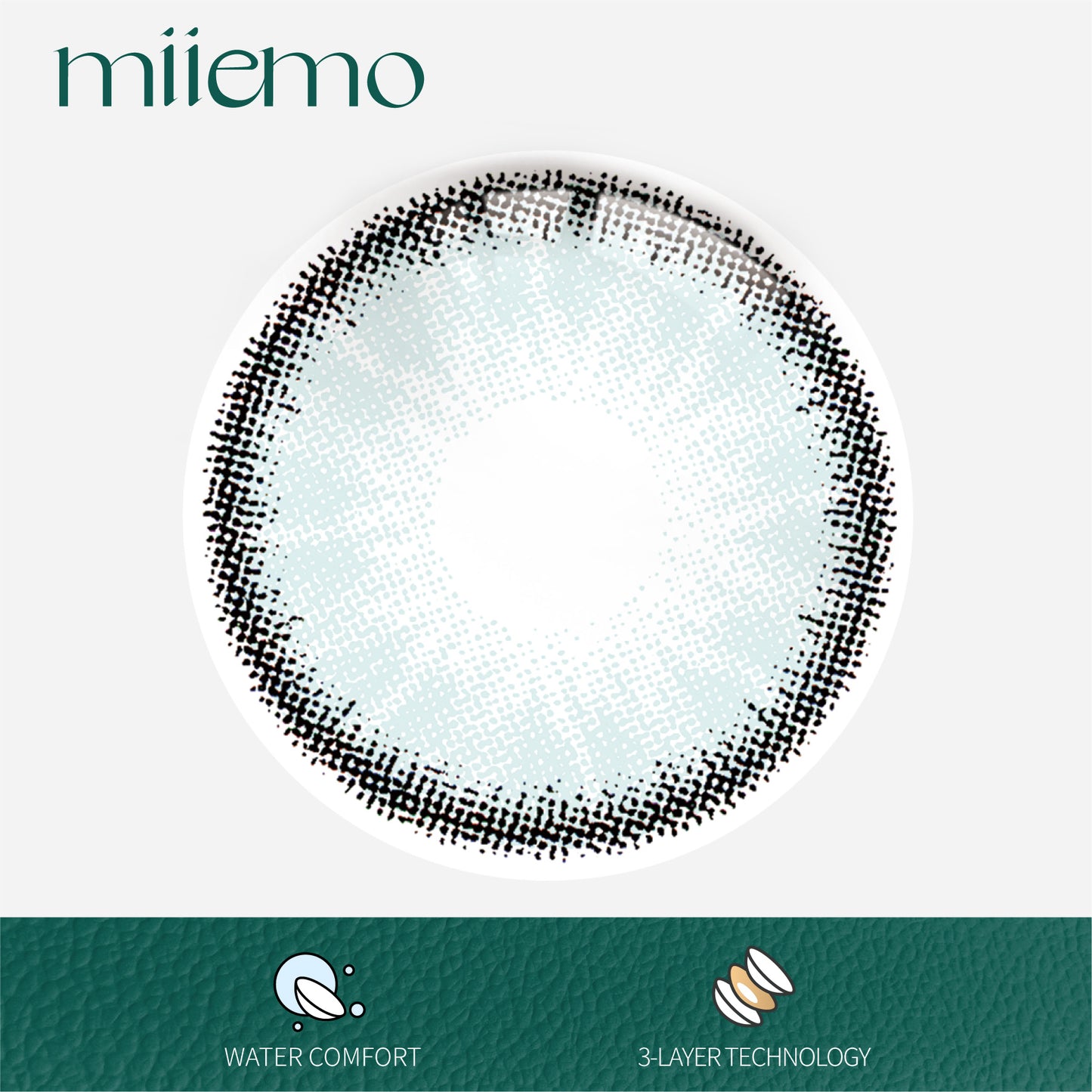 1Pair FDA Certificate Eyes Beautiful Pupil Colorful Girl Cosplay Contact Lenses  PHALAENOPSIS LIGHT BLUE