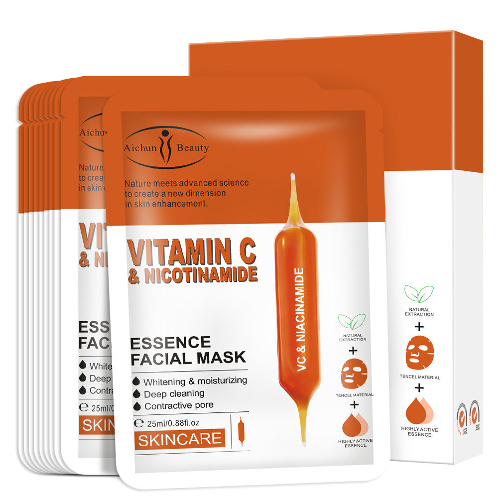 Blood Orange & Niacinamide Facial Mask Fade Fine Lines Brighten Skin Hydrating Mask