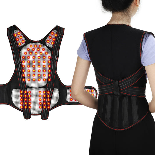 Self-Heating Shoulder Shirt Waistcoat Support Belt Shoulder Warm Shirt Magnetic Therapy Vest Back Protection Shirt